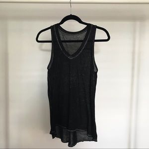 Oversized black tank